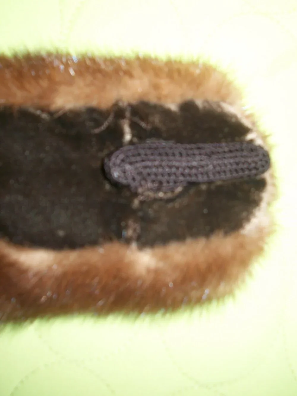 Vintage Real Gruidl Brown Mink Fur Collar/Stole